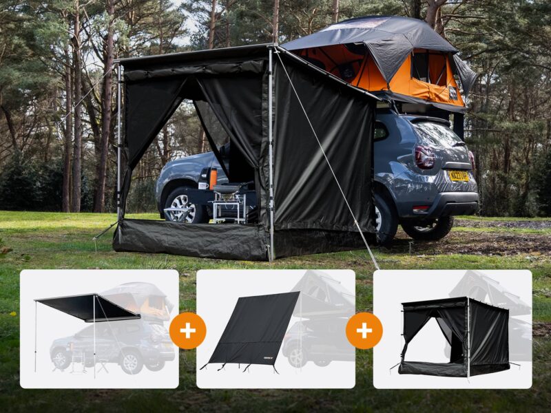 Tamena Universal Side Awning Room Bundle – Spacious & Easy Setup