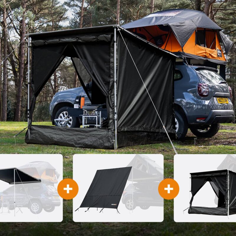 Tamena Universal Side Awning Room Bundle – Spacious & Easy Setup